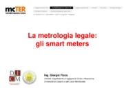 La metrologia legale: gli smart meters