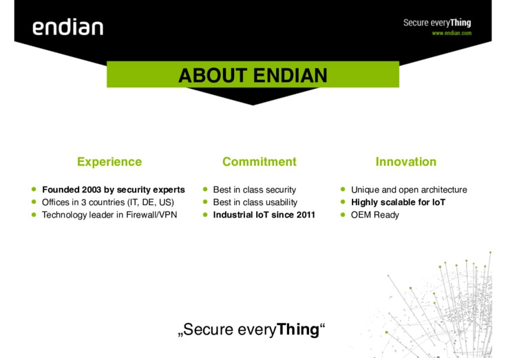 La nuova appliance Endian per la cybersecurity IoT: proteggi, gestisci e analizza i tuoi device