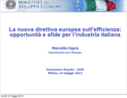 La nuova direttiva europea sull’efficienza: opportunità e sfide per l’industria