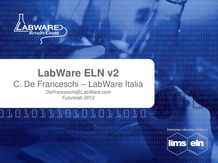 La nuova versione di LabWare ELN nei laboratori QA/QC e R&D