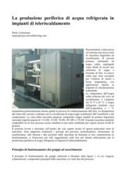 La produzione periferica di acqua refrigerata in impianti di teleriscaldamento 