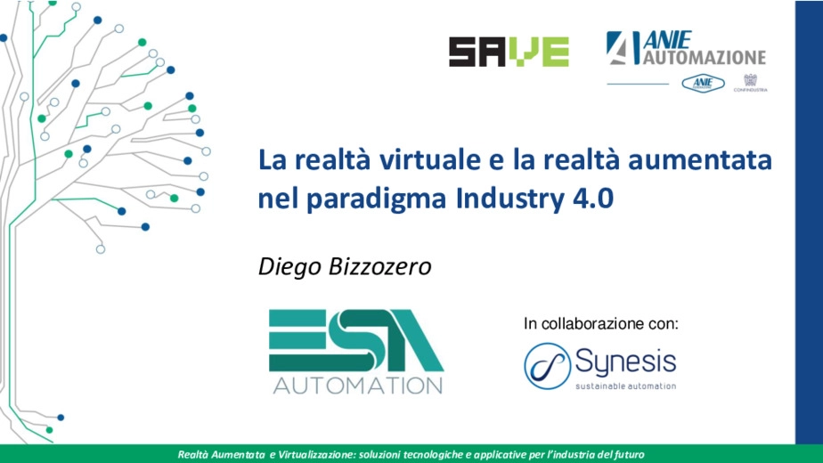 La Realt Virtuale e la Realt Aumentata nel paradigma Industry 4.0