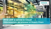 La tecnologia RFID UHF e servizi in Cloud nell’ottimizzazione dei processi di Supply Chain 