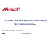La Tecnologia water mist per applicazioni industriali