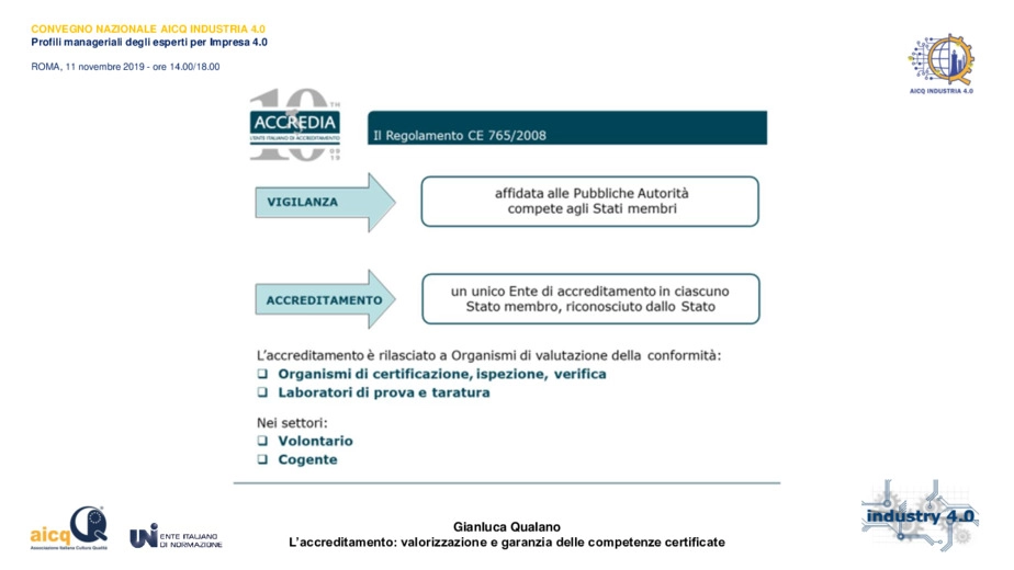 L'accreditamento: valorizzazione e garanzia delle competenze certificate