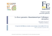 Le Esco: garanzie e finanziamenti per l'efficienza energetica