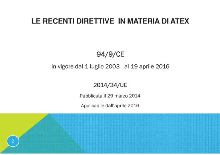 Le principali novità della Direttiva ATEX 2014/34/UE