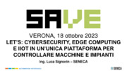 Automazione industriale, Cyber security, Edge computing, Internet of things, Manutenzione industriale