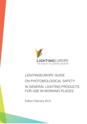 LightingEurope guide on photobiological safety in general lighting products for use in working place