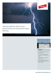 Lightning protection systems for gas pressure control and measurement systems