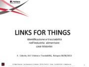  "Links for things" identificazione e tracciabilità nell
