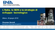 L'Italia, la SEN e la strategia dello sviluppo sostenibile