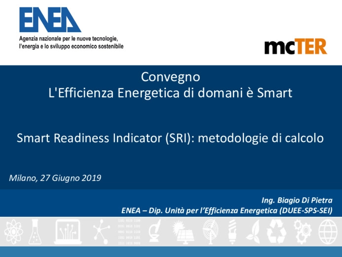Lo Smart Readiness Indicator (SRI), metodologie di calcolo