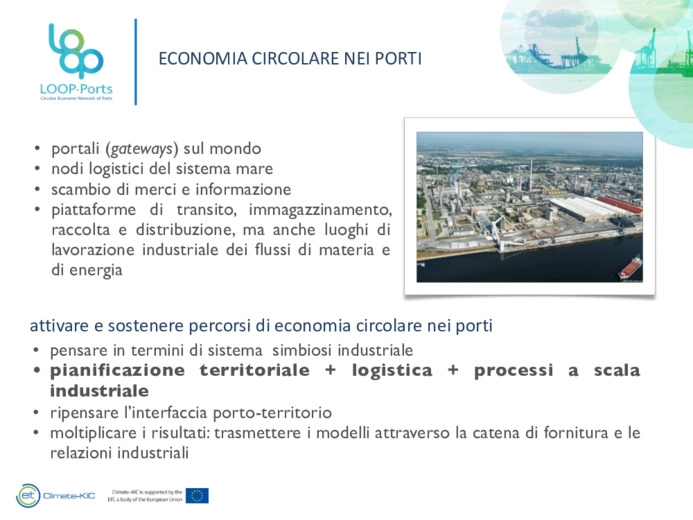 Loop Ports. Attivare e sostenere percorsi di economia circolare nei porti