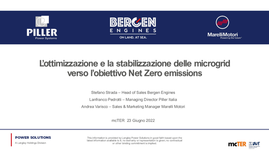 L'ottimizzazione e la stabilizzazione delle microgrid verso l'obiettivo Net Zero emissions