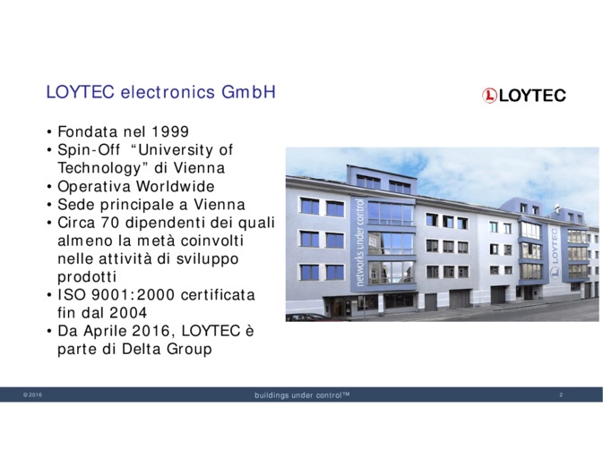Loytec soluzioni Building Automation con integrazione IoT