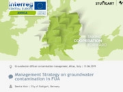 Management Strategy on groundwater contamination in FUA (in lingua inglese)