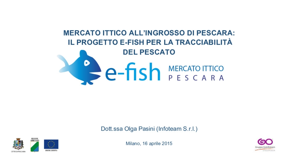 Mercato ittico allingrosso di Pescara: il progetto E-FISH per la tracciabilit del pescato