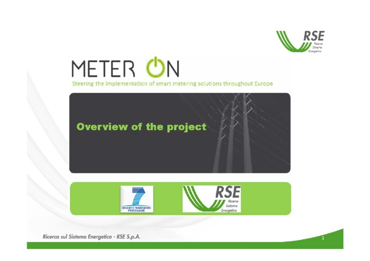 Meter-ON collected and analyzed running and completed smart-metering projects
