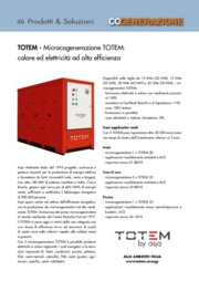 Microcogenerazione TOTEM: calore ed elettricità ad alta efficienza