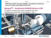 Misura qualitativa inline di LNG con analizzatore RAMAN