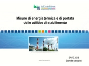 Misure di energia termica e di portata delle utilities di