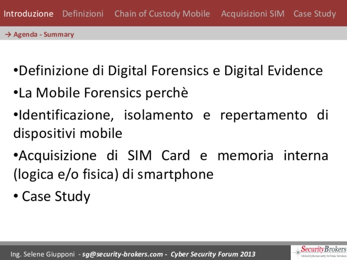 Mobile Forensics: dalla teoria alla pratica