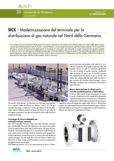 Modernizzazione del terminale per la distribuzione di gas naturale nel Nord della Germania