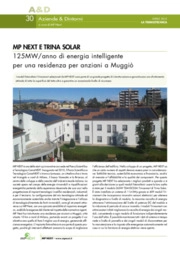 MP NEXT E TRINA SOLAR. 125MW/anno di energia intelligente per