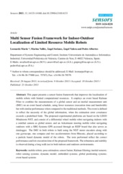Multi sensor fusion framework for indoor-outdoor localization of limited resource mobile robots
