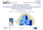 Multi Sensor Platformfor Smart Building Management project: research at the University of Brescia