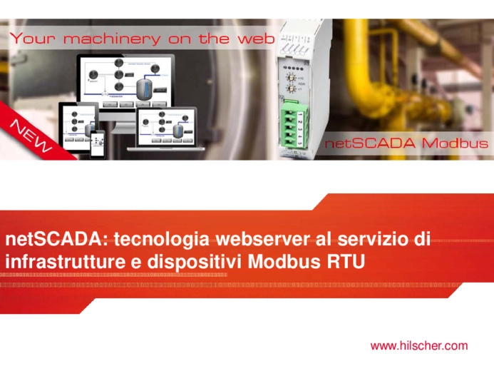 netSCADA: tecnologia webserver al servizio di infrastrutture e dispositivi Modbus RTU