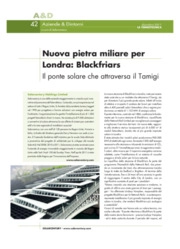 Nuova pietra miliare per Londra: Blackfriars il ponte solare che