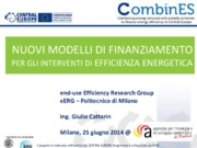 Nuovi modelli di finanziamento per gli interventi di efficienza energetica