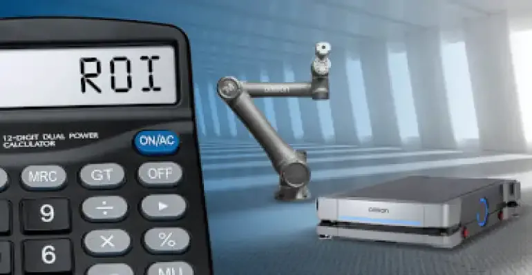 OMRON lancia il calcolatore del ROI per robot mobili e collaborativi
