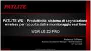 PATLITE WD - Produttività: sistema wireless per la raccolta dati