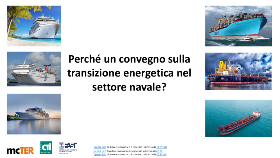 Perché un convegno sulla transizione energetica nel settore navale?