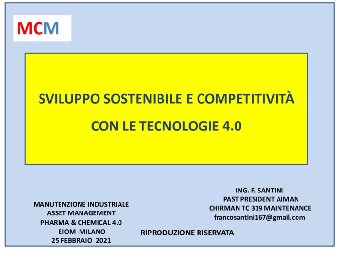 Pharma & Chemical: Sviluppo Sostenibile e Competitivit con le Tecnologie 4.0