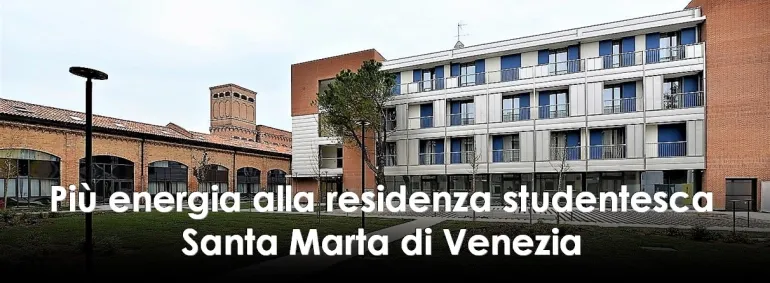 Pi energia alla residenza studentesca Santa Marta di Venezia