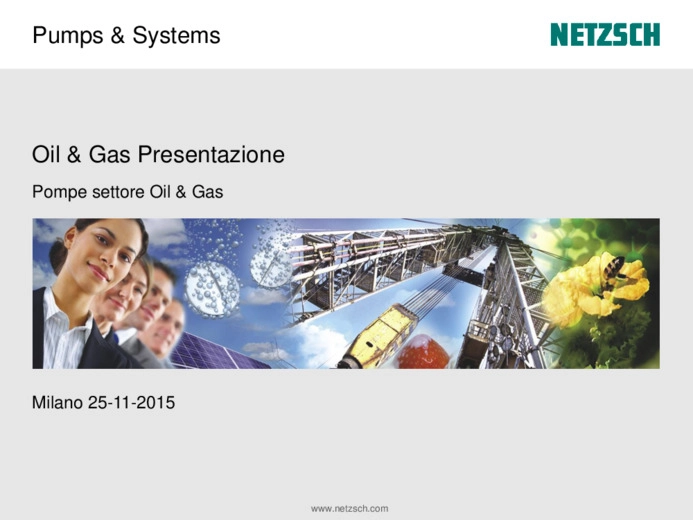 Pompe Netzsch adatte a tutte le applicazioni oil & gas