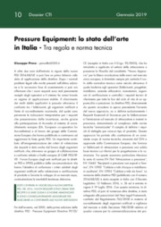 Pressure Equipment: lo stato dell’arte in Italia - Tra regola e norma tecnica
