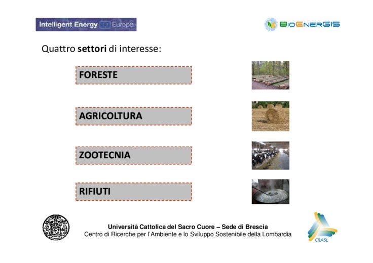 Principali risultati nella stima dei potenziali di biomassa in Regione