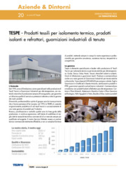 Prodotti tessili per isolamento termico, prodotti isolanti e refrattari, guarnizioni industriali di tenuta