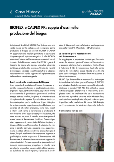 BIOFLEX e CALPEX PK: coppia d'assi nella produzione del biogas