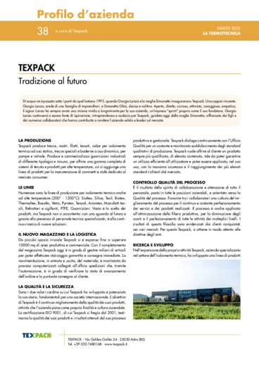 Profilo d'azienda TEXPACK