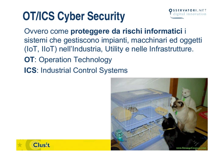 Progettare un sistema di controllo per Impresa 4.0, con un occhio alla OT/ICS Cyber Security