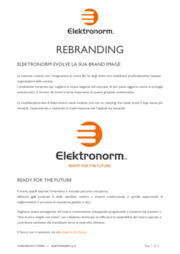 Rebranding: Elektronorm evolve la sua brand image