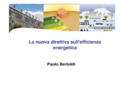 Recenti sviluppi sull’efficienza energetica in Europa: la direttiva 2012/27