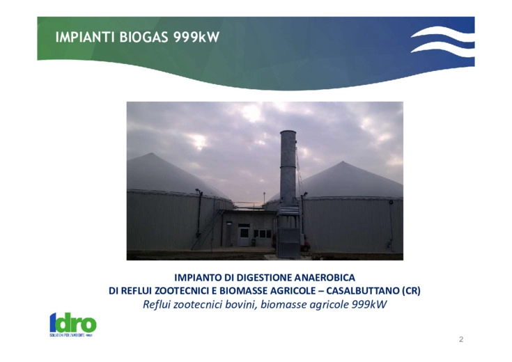 Referenze Biogas
