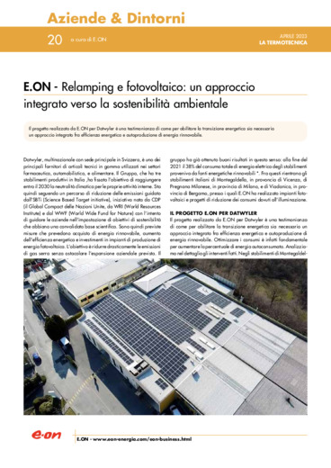 Relamping e fotovoltaico: un approccio integrato verso la sostenibilità ambientale